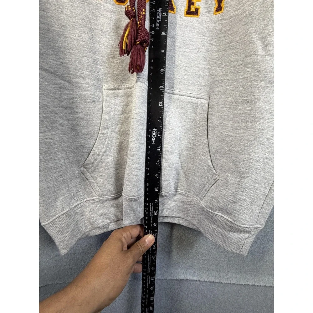 Minnesota Golden Gophers Hoodie Youth XL Gray NCAA Hockey Sweatshirt Signature